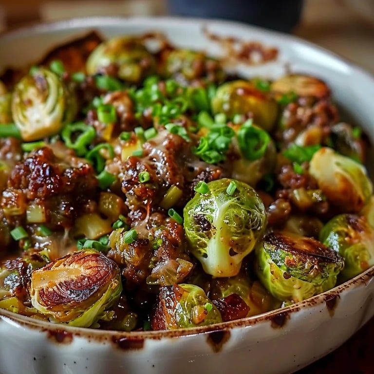Rosenkohl Auflauf mit Hackfleisch