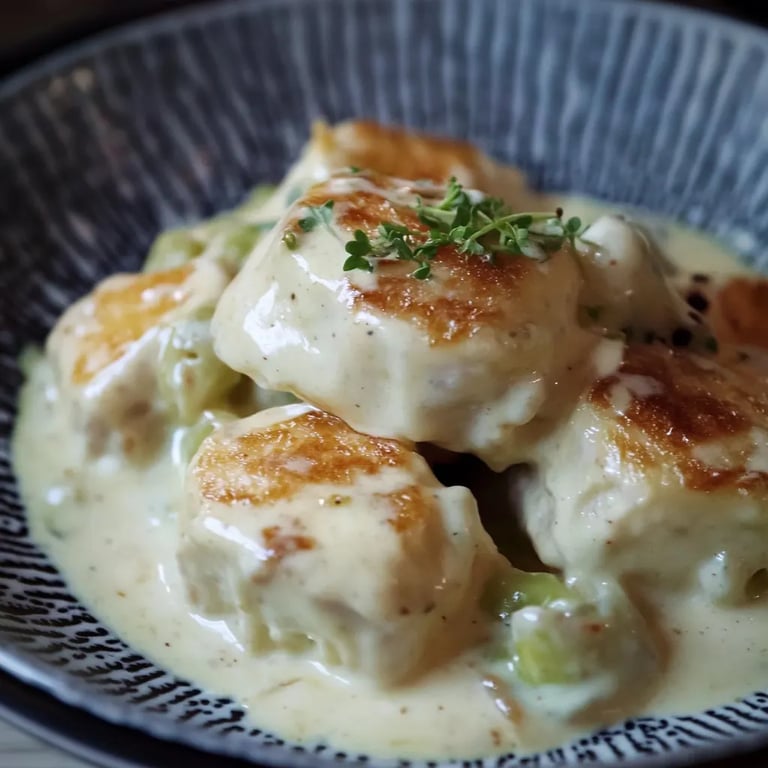 Rosenkohl in Frischkäse-Senfsauce