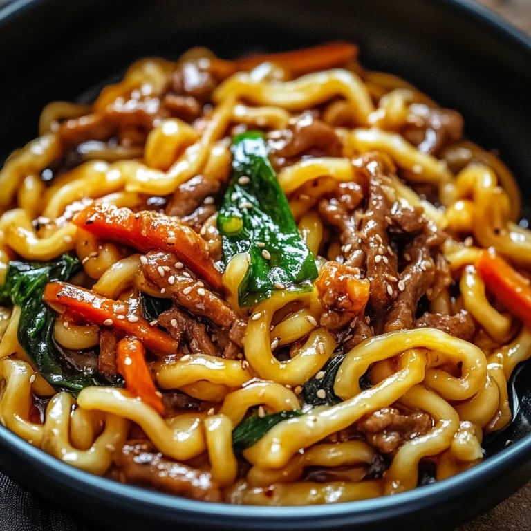 Udon mit schwarzem Pfeffer
