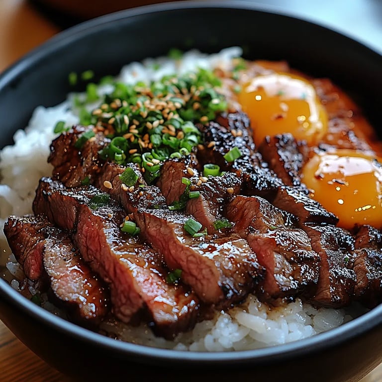 Tazones de Arroz con Bistec BBQ Coreano: Una Increíble Receta Última