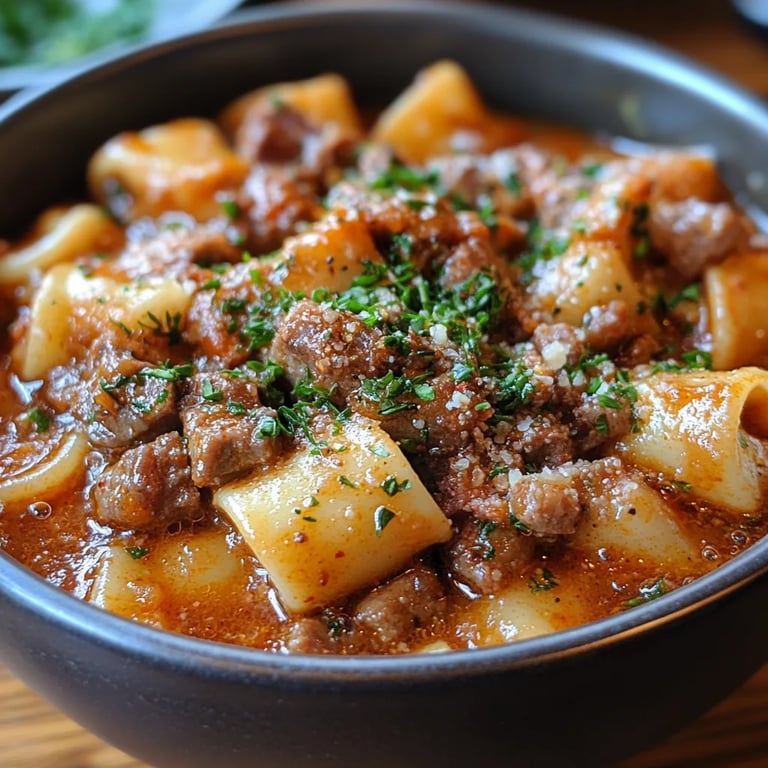 Das beste geschmorte Rind- und Schweinefleisch-Ragout: Ein unglaubliches ultimatives Rezept