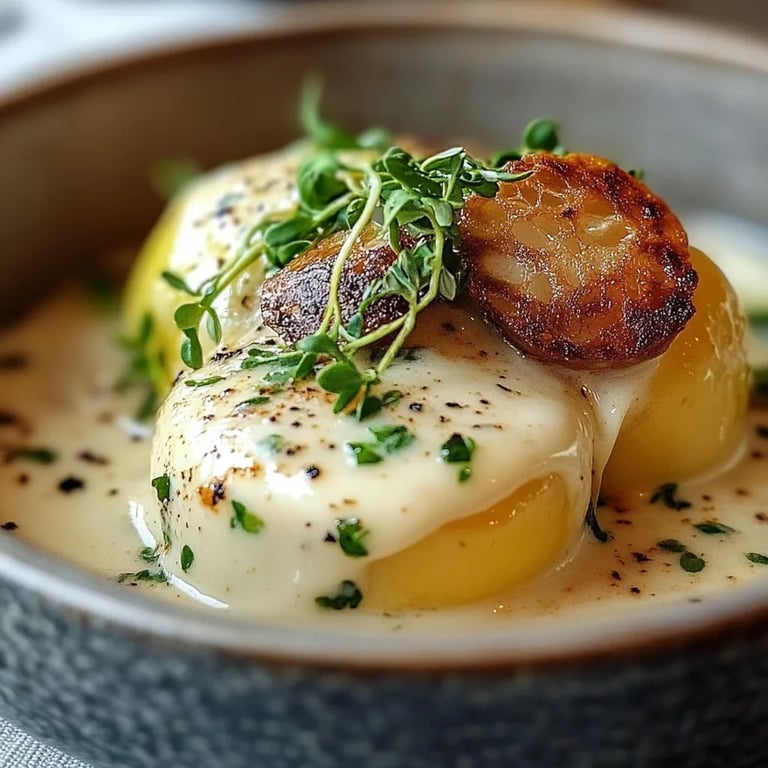 Rosenkohl in Frischkäse-Senfsauce