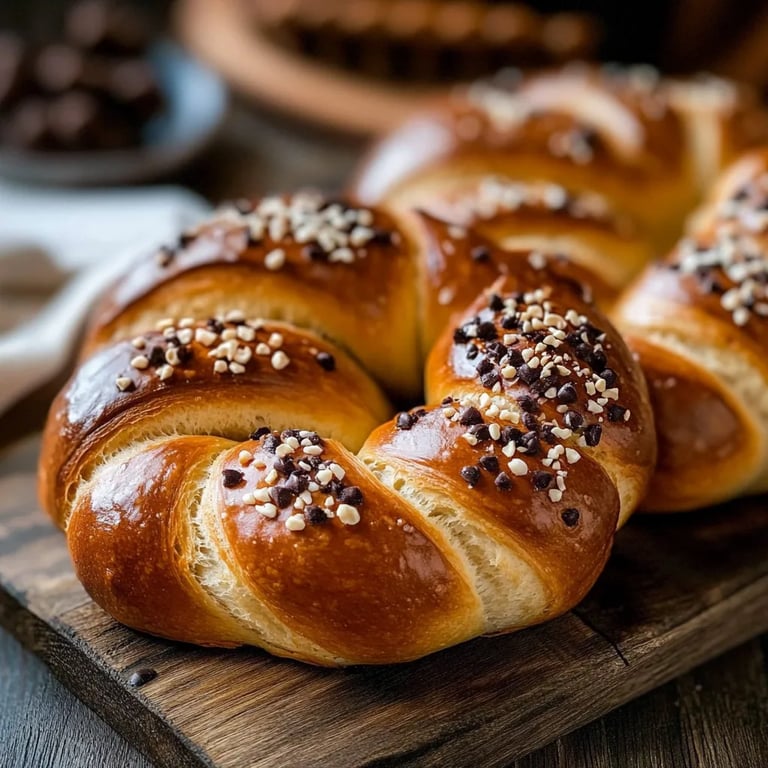 Schokoladenstückchen-Weiche Brezeln