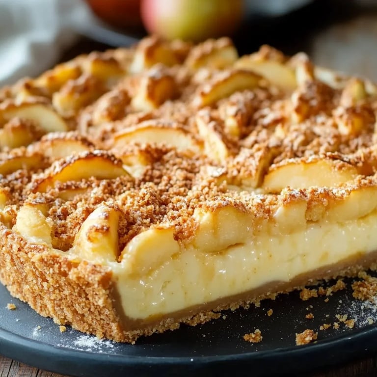 Apfel-Löffelbiskuit-Kuchen ohne Backen
