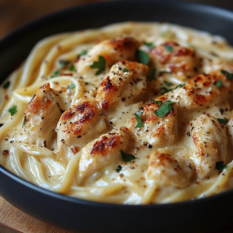 Pollo Alfredo Cremoso sin Lácteos: Una Increíble Receta Última