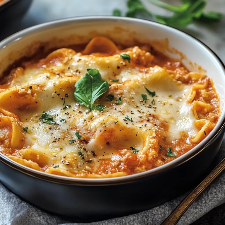 Extra Cheesy Creamy Lasagna Soup