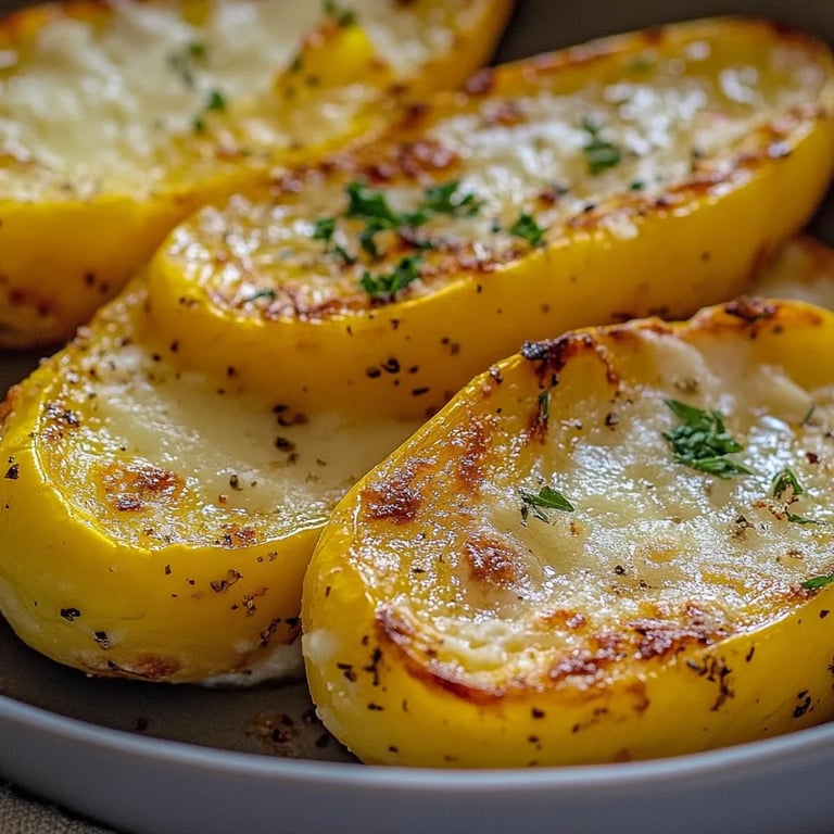 Roasted Yellow Squash With Parmesan