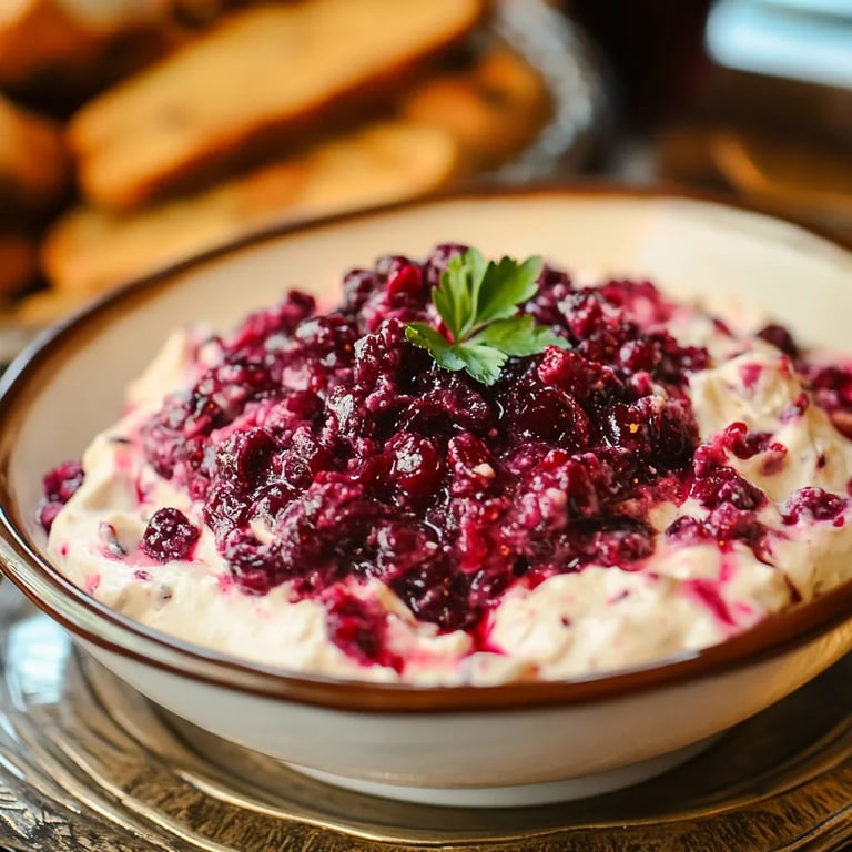 Cranberry Jalapeno Cream Cheese Dip
