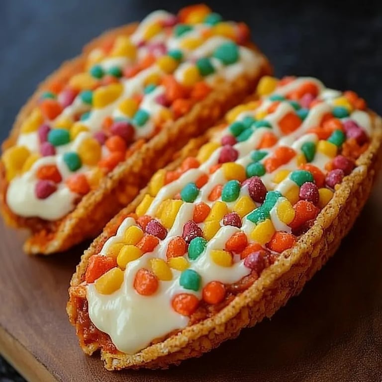 Fruchtige Kiesel-Käsekuchen-Tacos