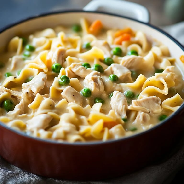 Creamy Chicken Pot Pie Noodles