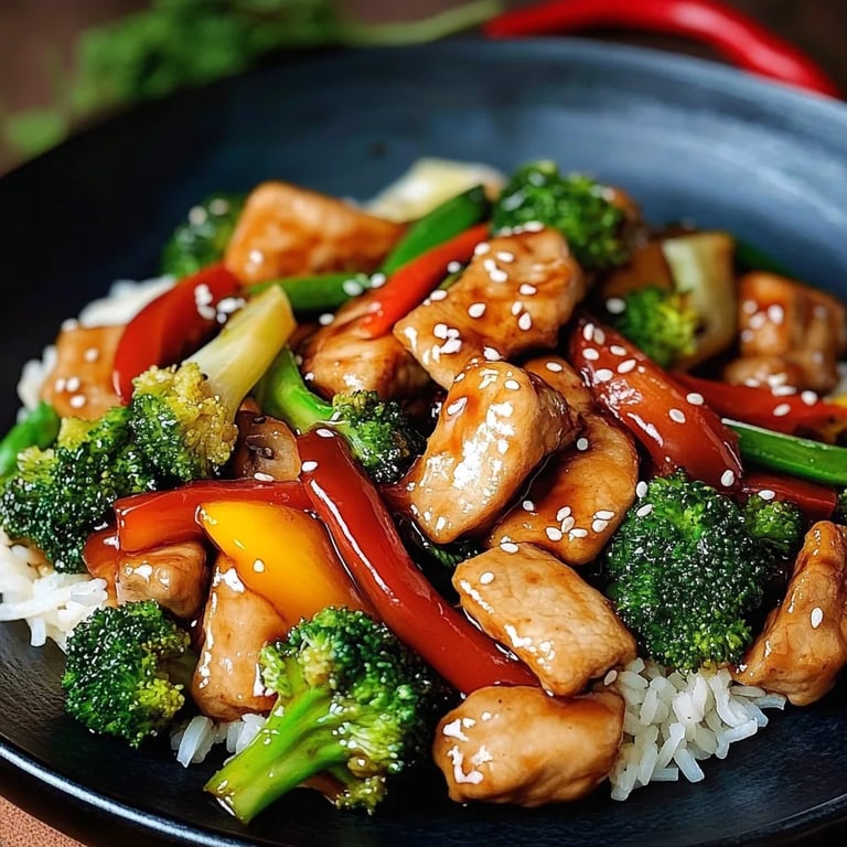 Teriyaki-Hähnchen mit Gemüse