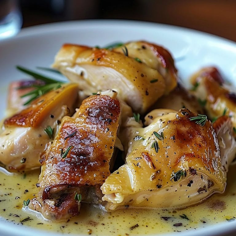 Pâtes Crèmeuses au Poulet à l'Italienne