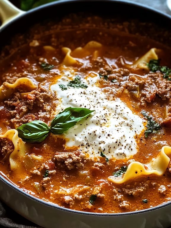Best Ever One-Pot Lasagna Soup Recipe!