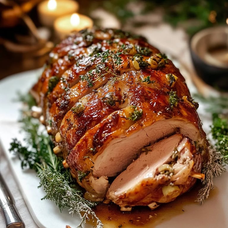 Délicieux Rôti de Porc Farci de Noël : Une Recette Incroyable Ultime
