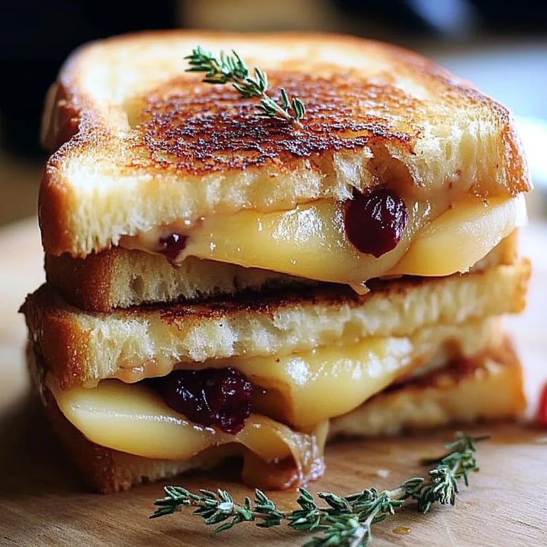 Apple and Cranberry Grilled Cheese Sandwich