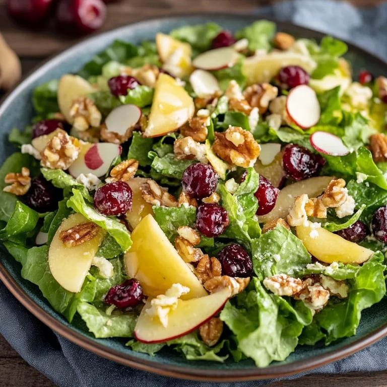 Apfel-Cranberry-Walnuss-Salat