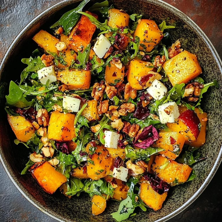 Fall Harvest Salad w/ Butternut Squash and Apple