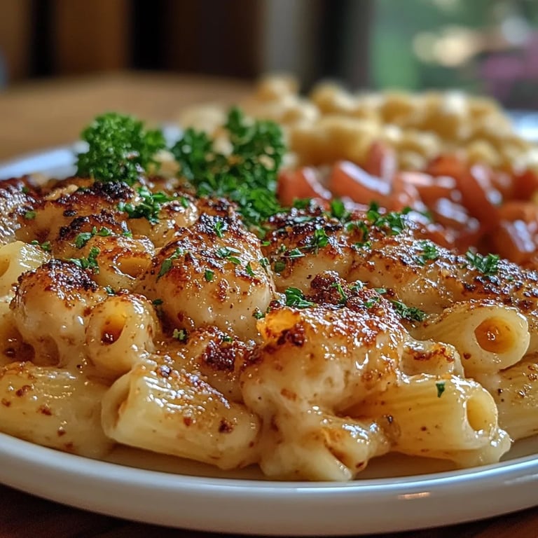 <p>Pollo Picante con Miel y Macarrones con Queso: Una Increíble Receta Última</p>