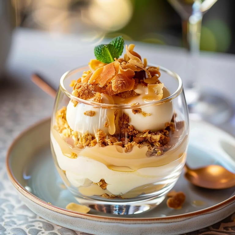 Bienenstich-Dessert im Glas