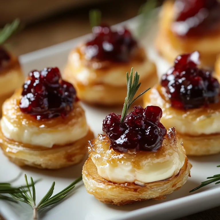 Mini Cranberry Brie Bites