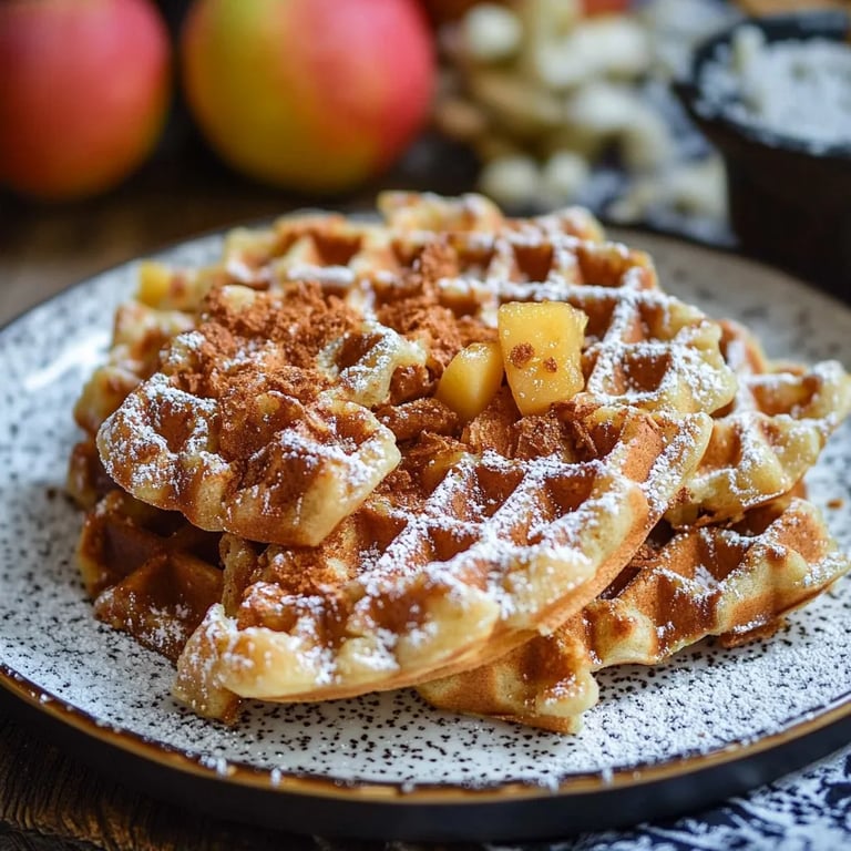 Schwedische Apfelwaffeln