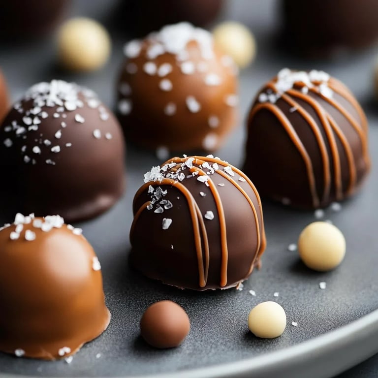 Delicious Salted Caramel Fudge Truffles
