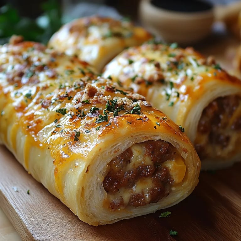 Frühstücks-Roll-Ups mit Wurst, Ei und Käse: Ein Unglaubliches Ultimatives Rezept