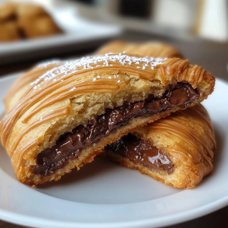 Nutella-gefüllte Schokoladenkekse