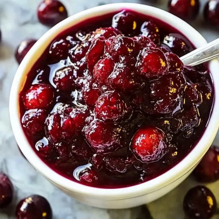 Hausgemachte Cranberry-Sauce