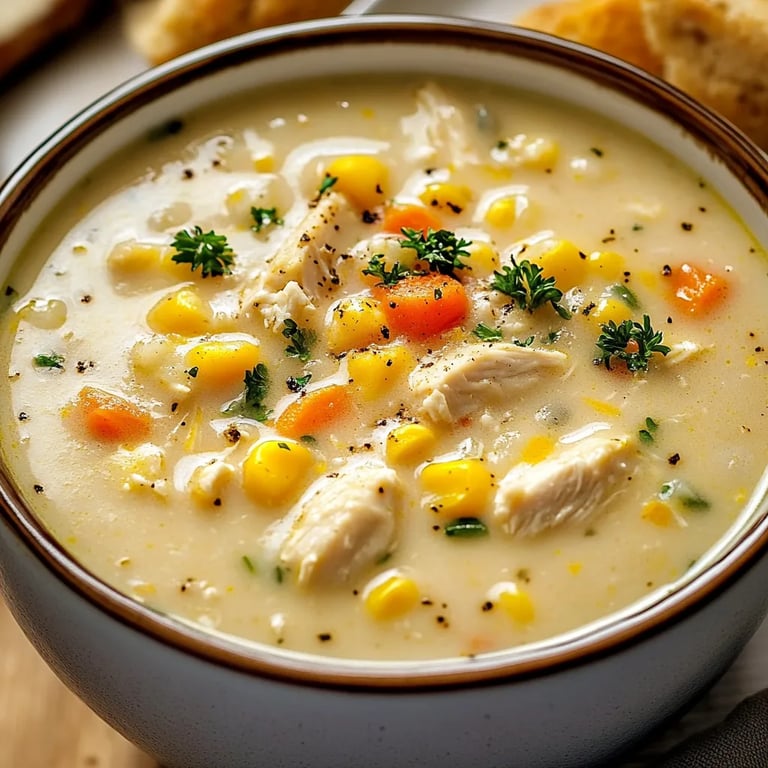 The Best Crockpot Chicken Corn Chowder