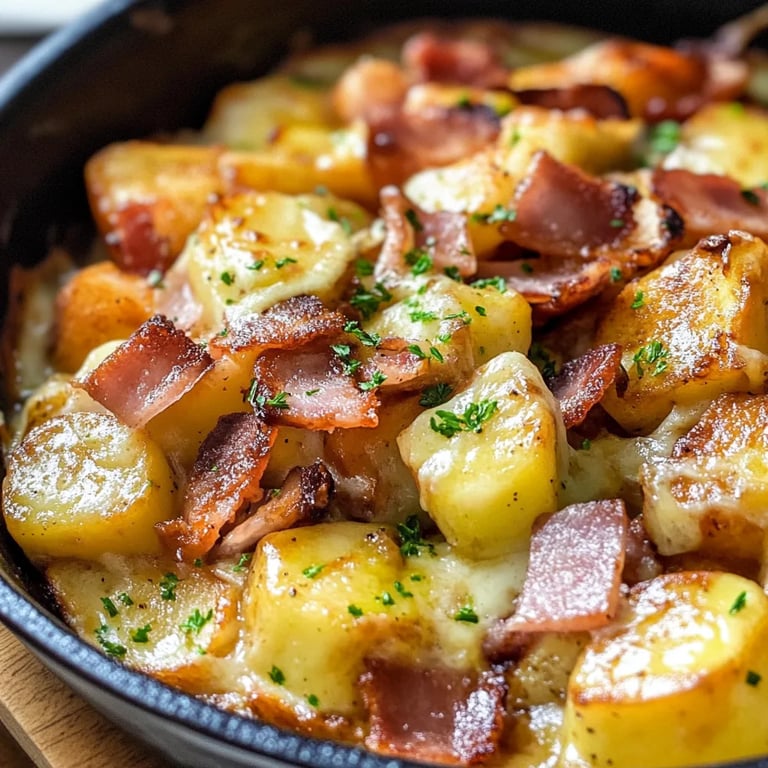 Kartoffel-Leberkäse-Pfanne