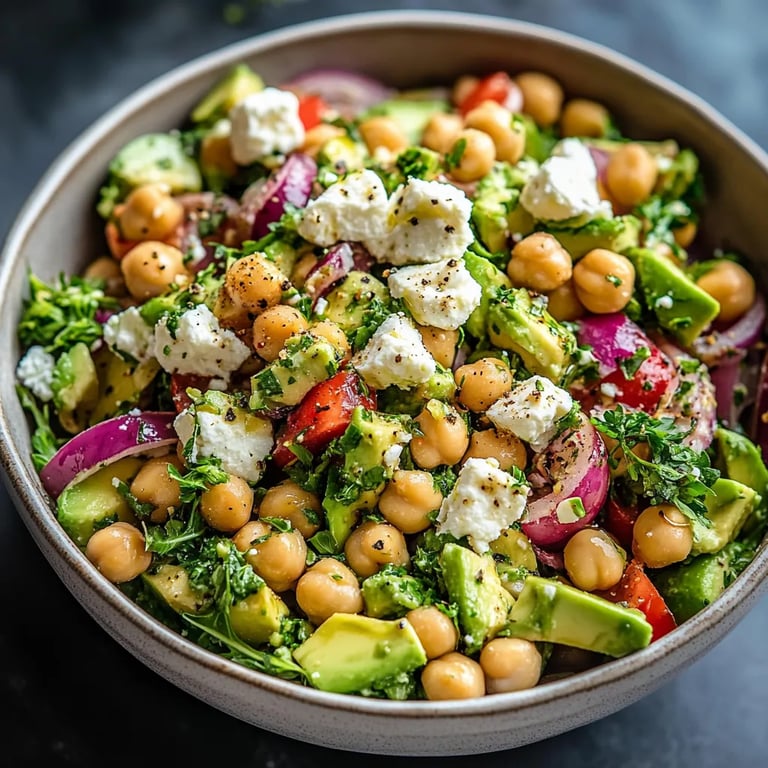 Chickpea Feta Avocado Salad: The Incredible Ultimate Recipe You Need