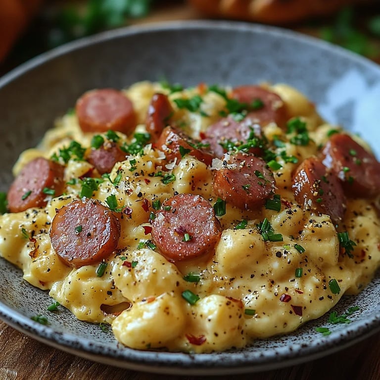 Rührei mit Kielbasa: Ein Unglaubliches Ultimatives Rezept für 4 Personen