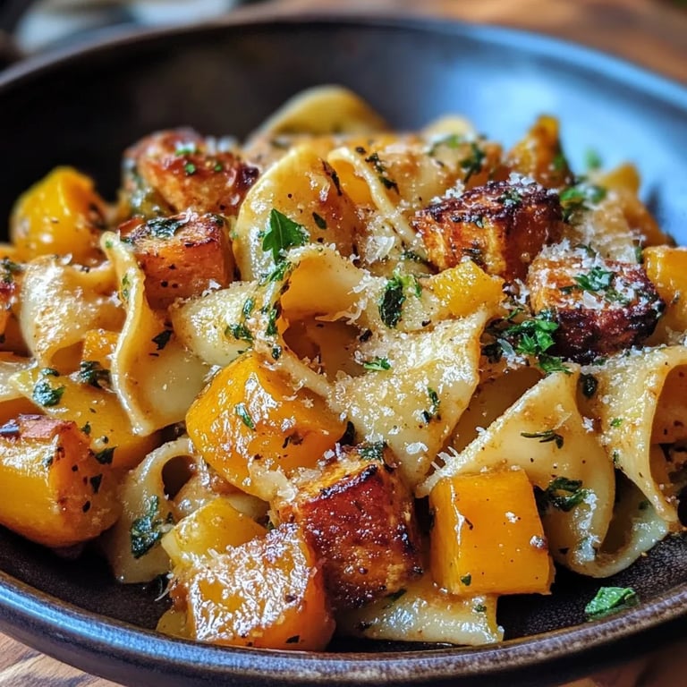 Autumn Sausage Pasta Squash