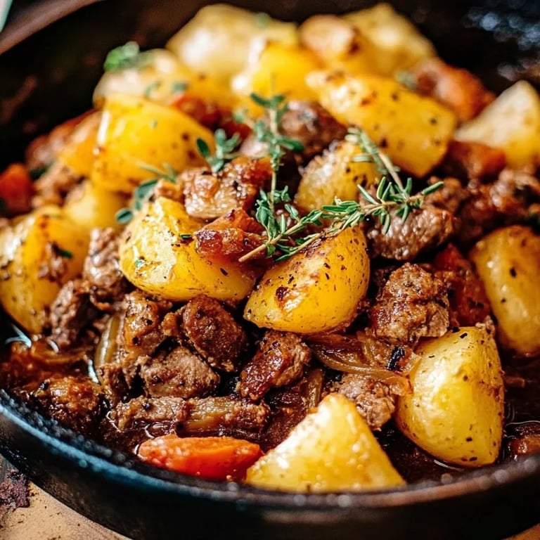 Kartoffelpfanne mit Hackfleisch