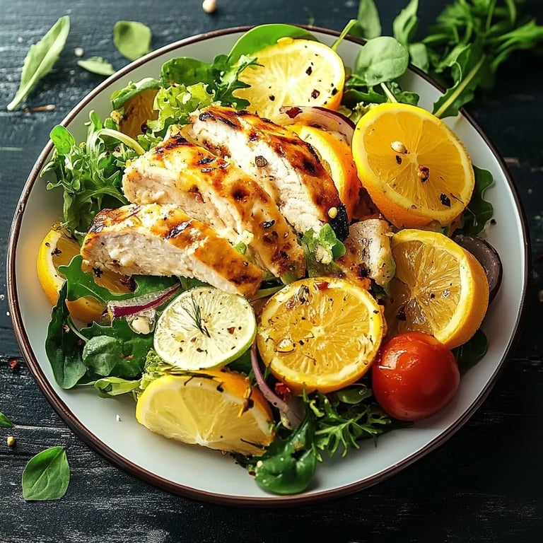 Kycklingsallad med citron och örter: En fantastisk, ultimat rätt för alla tillfällen