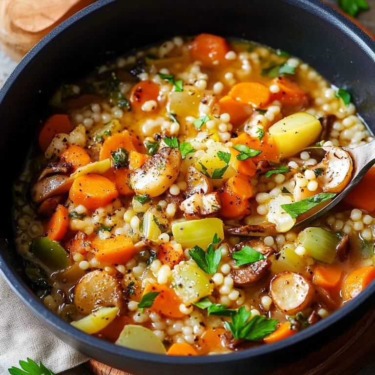 Graupeneintopf mit Steckrüben