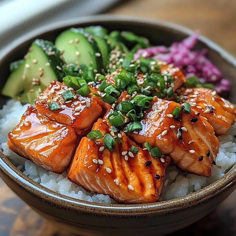 Tigelas de Salmão Glaceado com Teriyaki: Uma Receita Incrível e Essencial