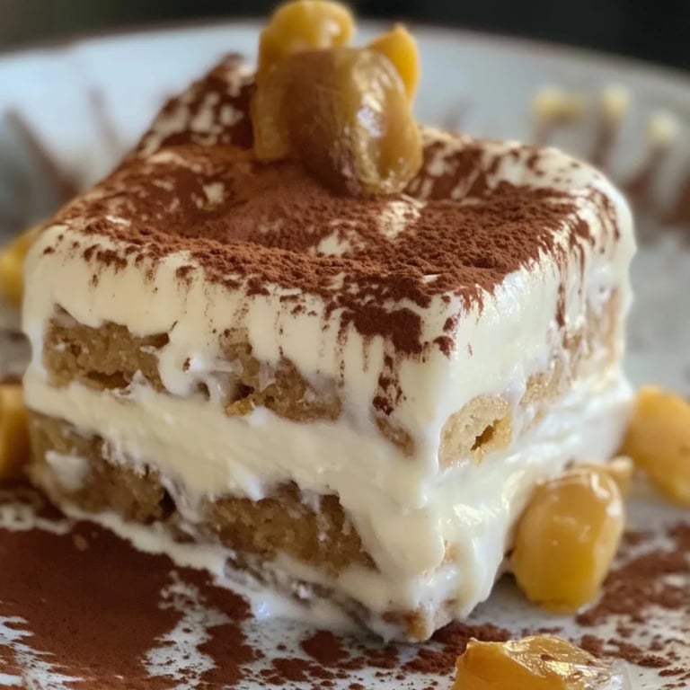 Bratapfel-Karamell Spekulatius-Tiramisu