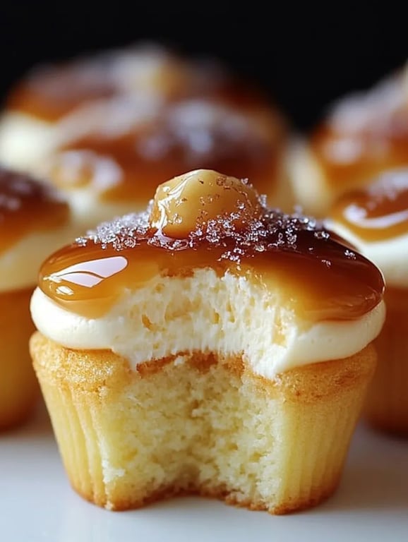 Delicious Vanilla Bean Crème Brûlée Cheesecake Cupcakes