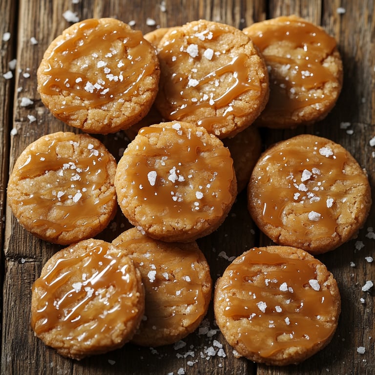 Salted Caramel Ritz Cookies