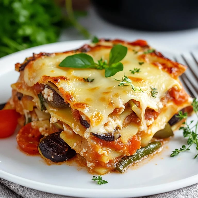 Schnelle und einfache Gemüselasagne