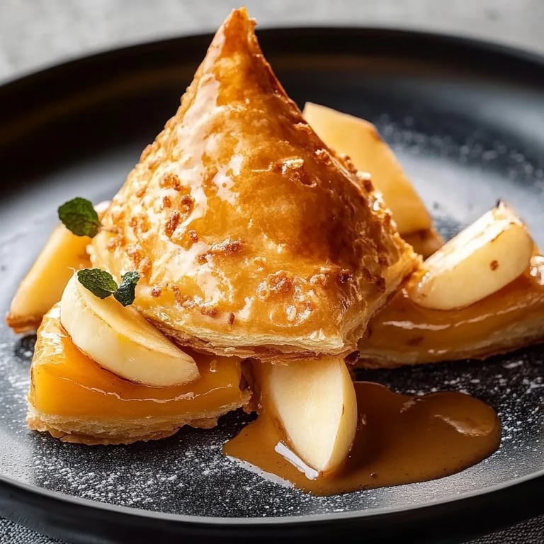 Apfel-Taschen mit Blätterteig