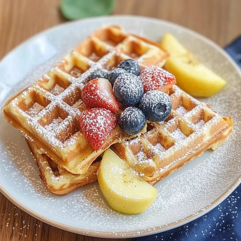 Vegane Waffeln ohne Zucker