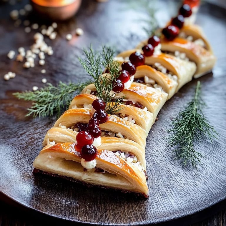 Blätterteig-Weihnachtsbaum-Appetizer