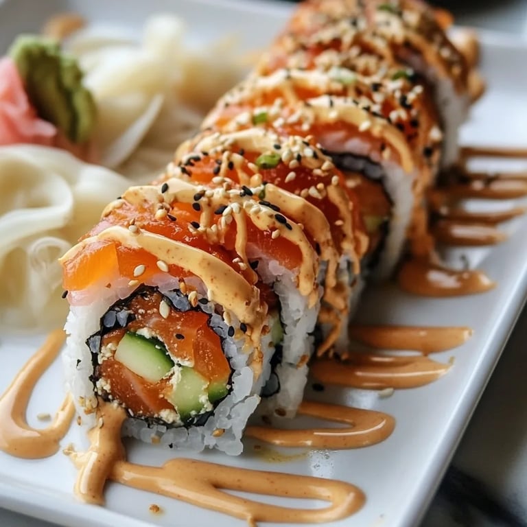 Dynamite Smoked Salmon Roll