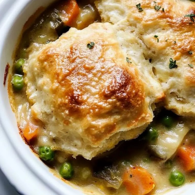 Biscuit & Vegetable Pot Pie Casserole