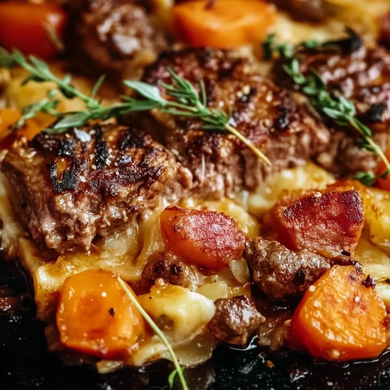 Kürbis-Hackfleisch-Auflauf