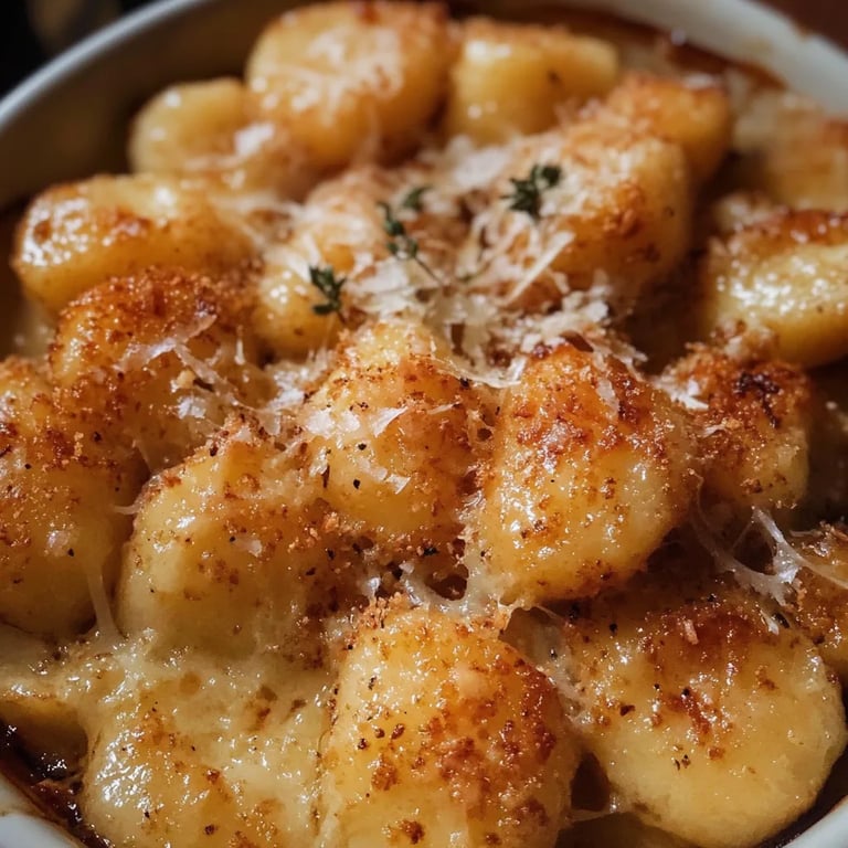Gebackene französische Zwiebelgnocchi: Ein Unglaubliches Ultimatives Rezept für 4 Personen