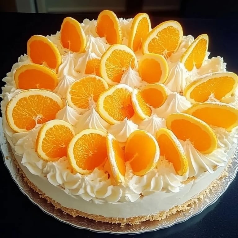 Saftiger Fantakuchen mit Mandarinen & Vanillecreme